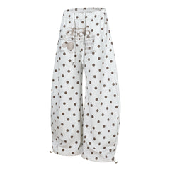 CapCabin Star Print Wide-Leg Pants
