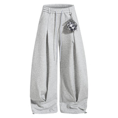 CapCabin Script Wide-Leg Sweatpants