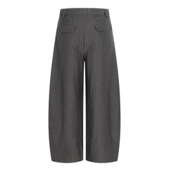 CapCabin Pinstripe Wide-Leg Trousers