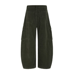 CapCabin Corduroy Utility Wide-Leg Pants
