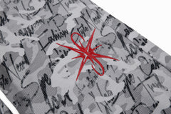 CapCabin Camo Script Wide-Leg Pants
