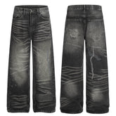 CapCabin Washed Distressed Denim Pants