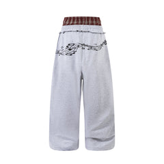 CapCabin Music Graphic Wide-Leg Sweatpants