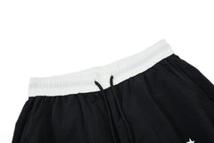 CapCabin Retro Script Wide-Leg Track Pants