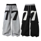 CapCabin 77 Patchwork Wide-Leg Sweatpants