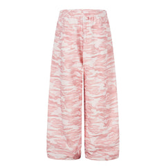 CapCabin Pink Camo Wide-Leg Sweatpants
