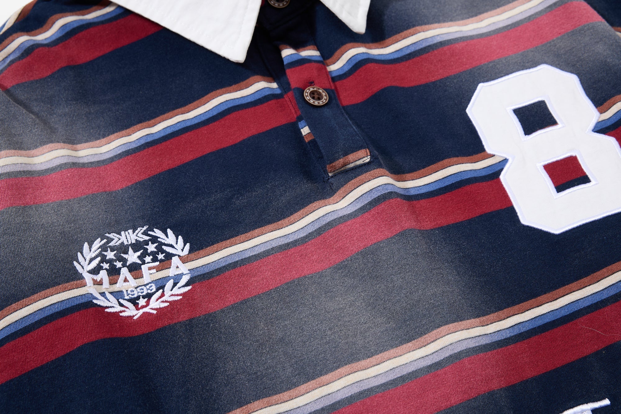 CapCabin Layered Stripe Polo Long-Sleeve