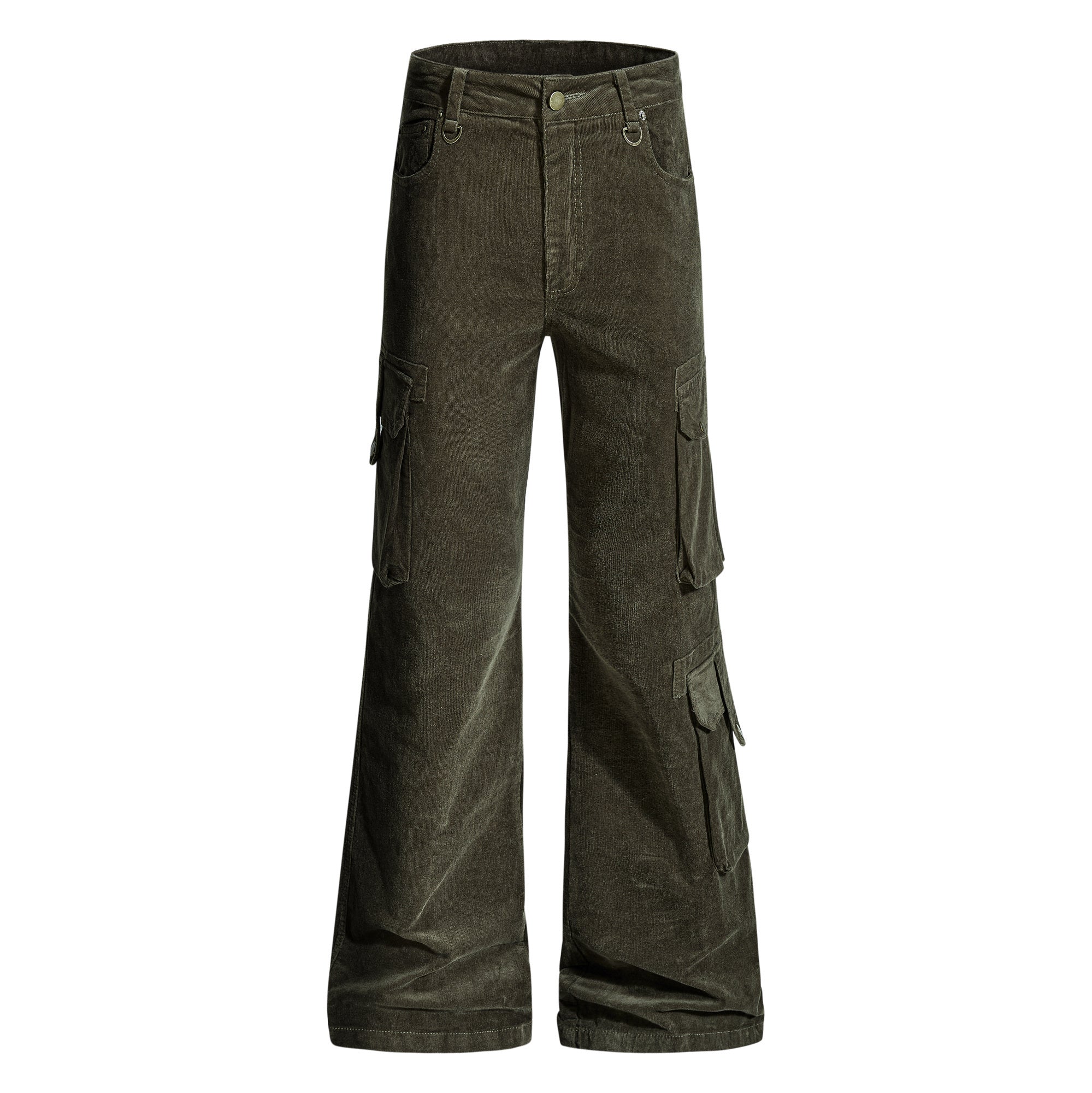 CapCabin Washed Utility Flared Pants