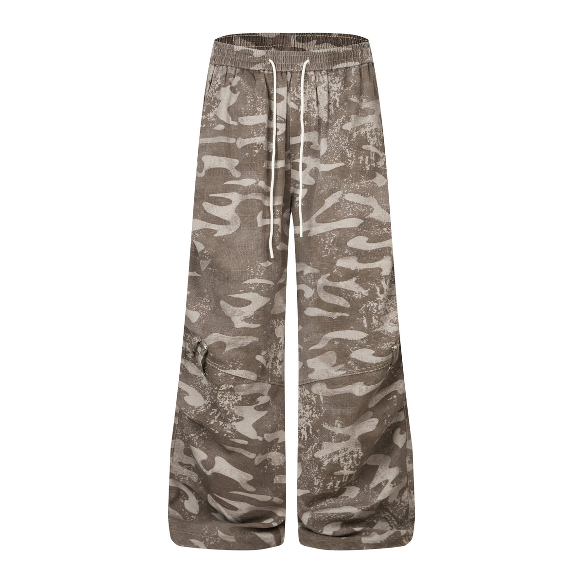 CapCabin Camo Wide-Leg Sweatpants