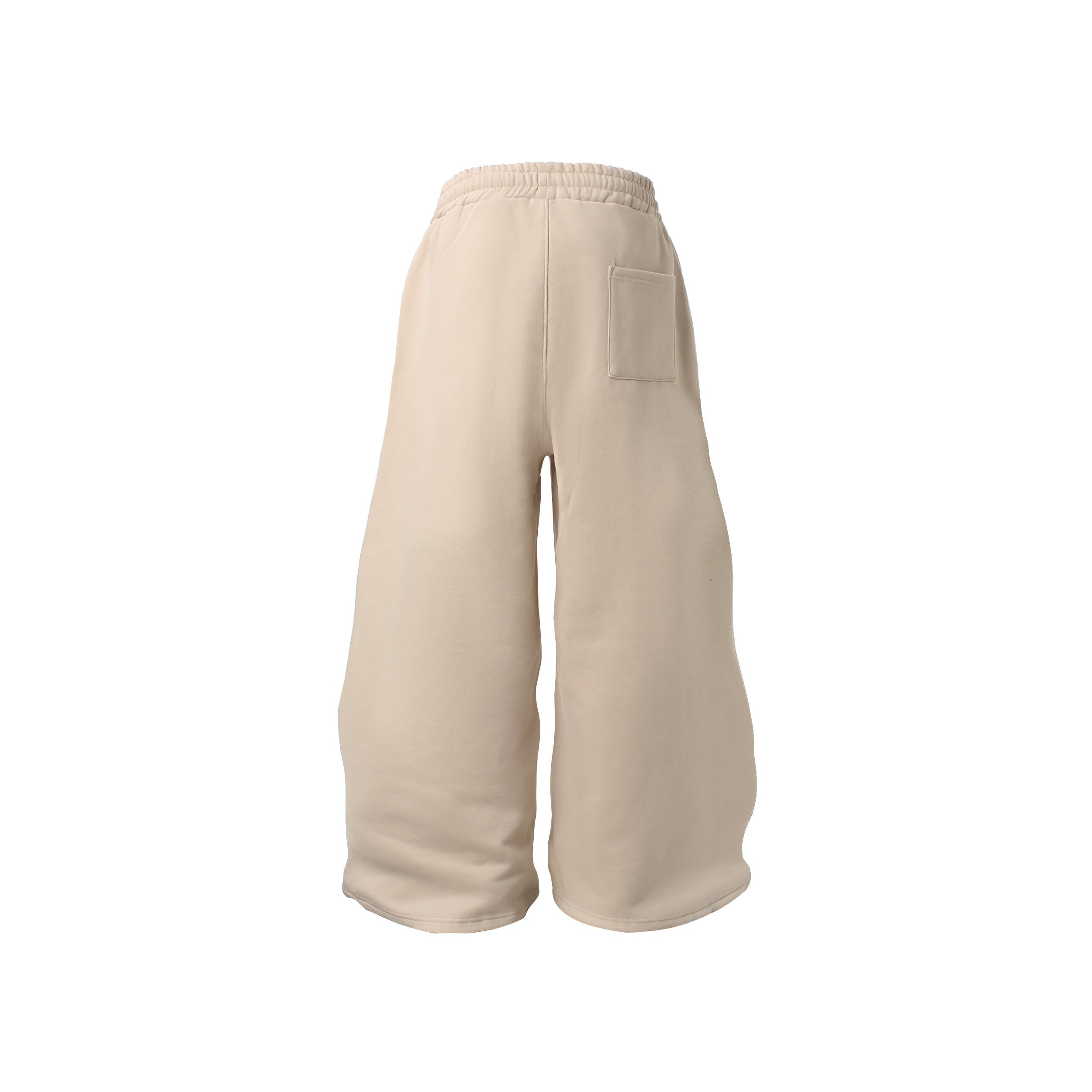 CapCabin Fleece-Lined Letter Graphic Wide-Leg Sweatpants