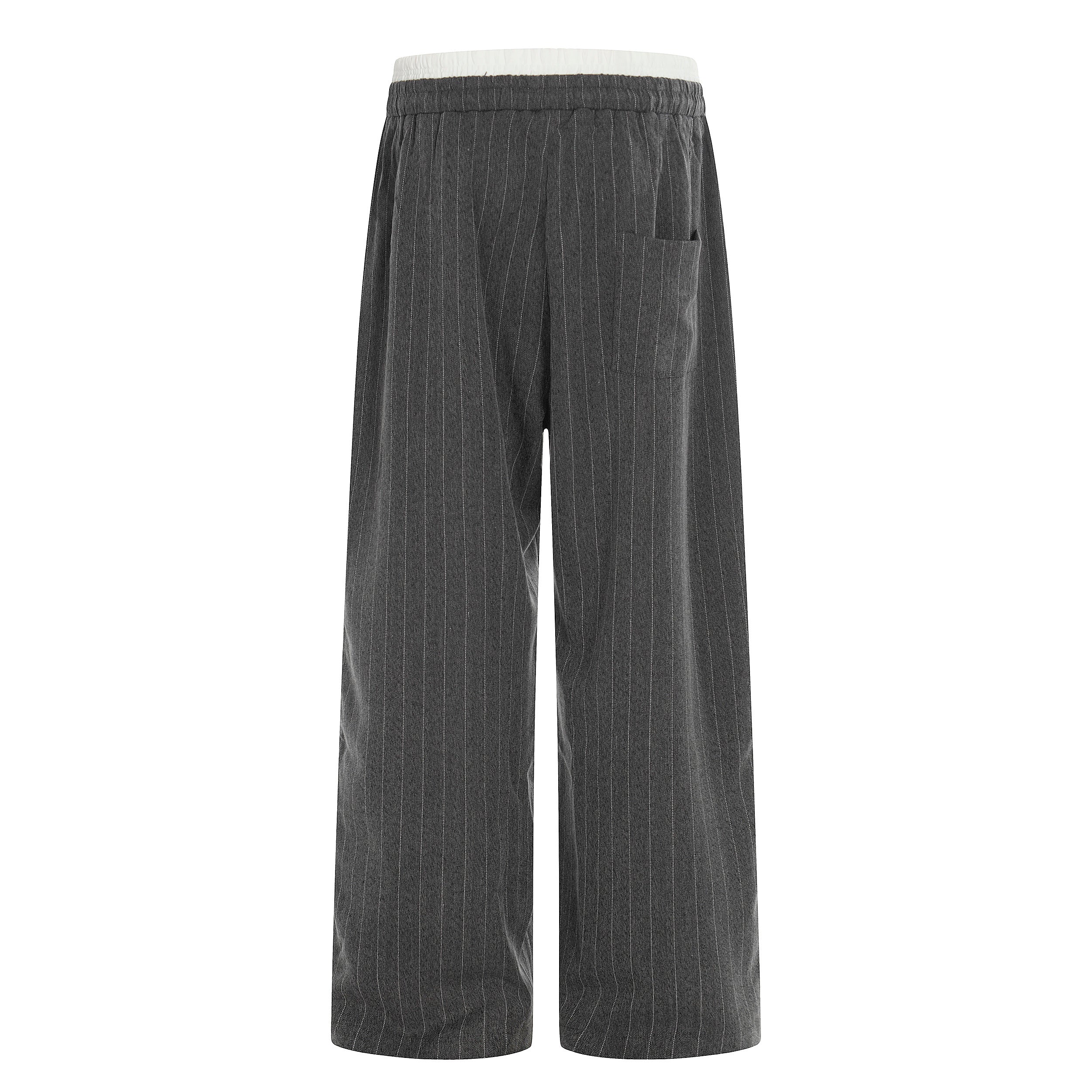 CapCabin Pinstripe Wide-Leg Track Pants