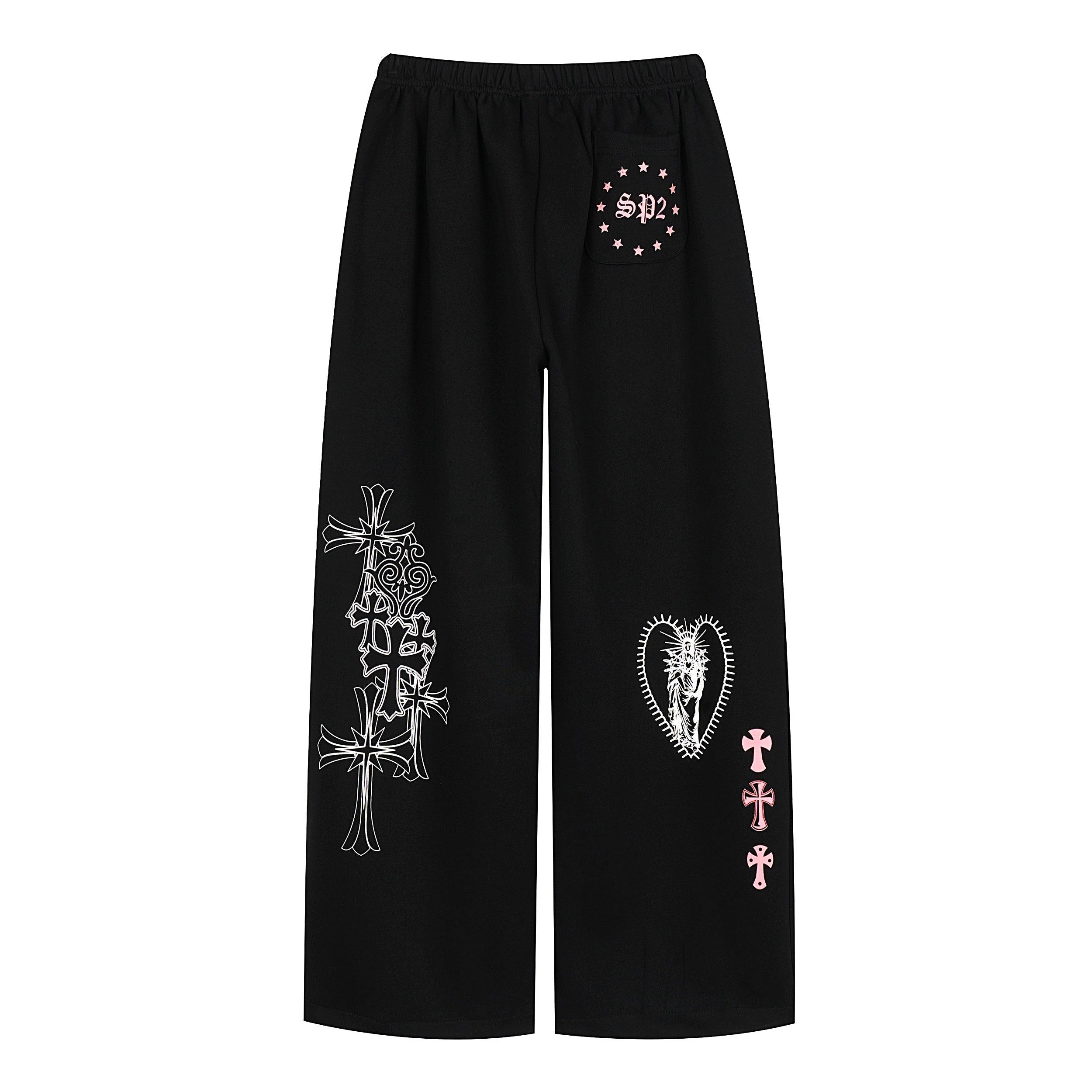 CapCabin Gothic Cross Graphic Sweatpants