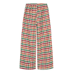 CapCabin Vintage Plaid Wide-Leg Pants