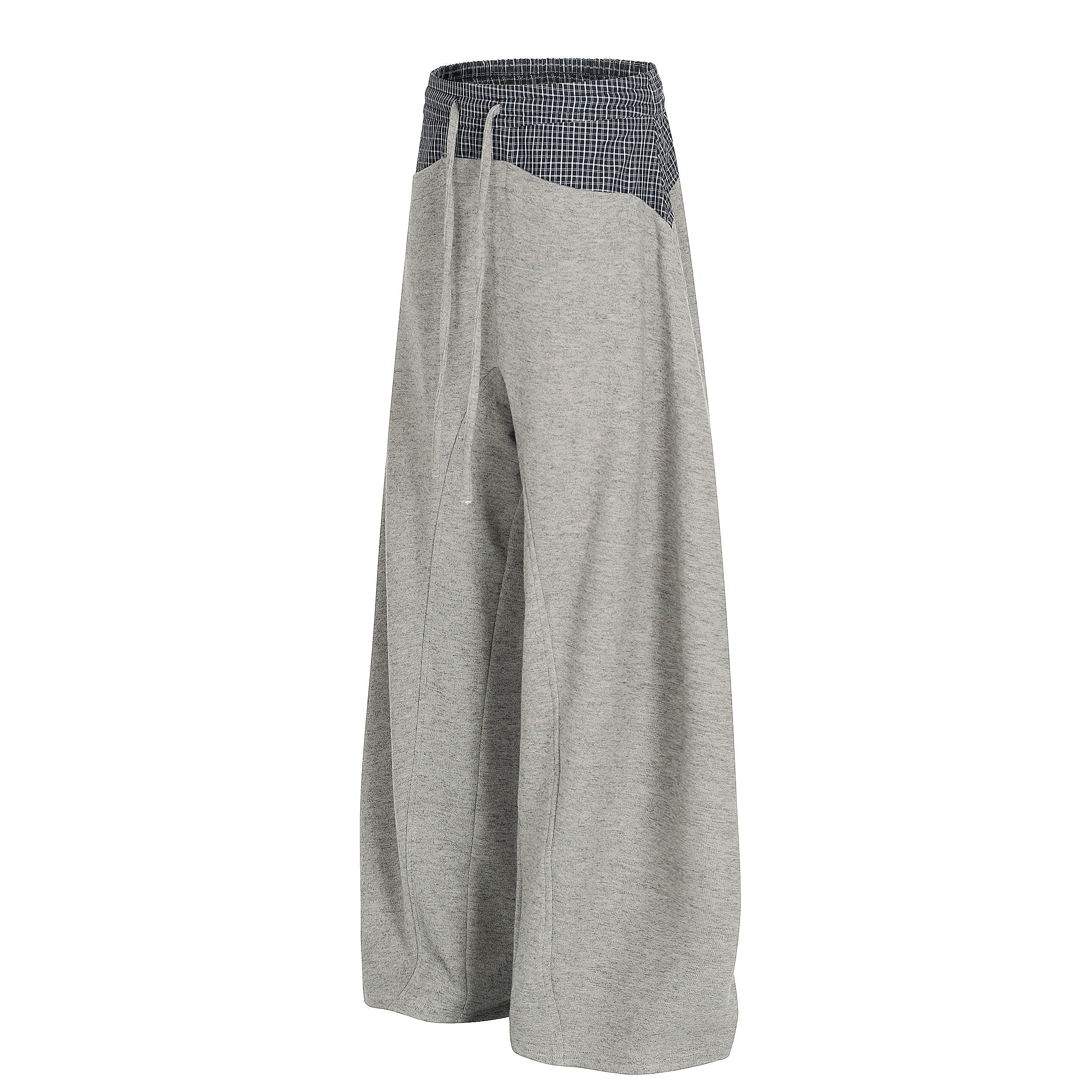 CapCabin Layered Waist Wide-Leg Mesh Pants