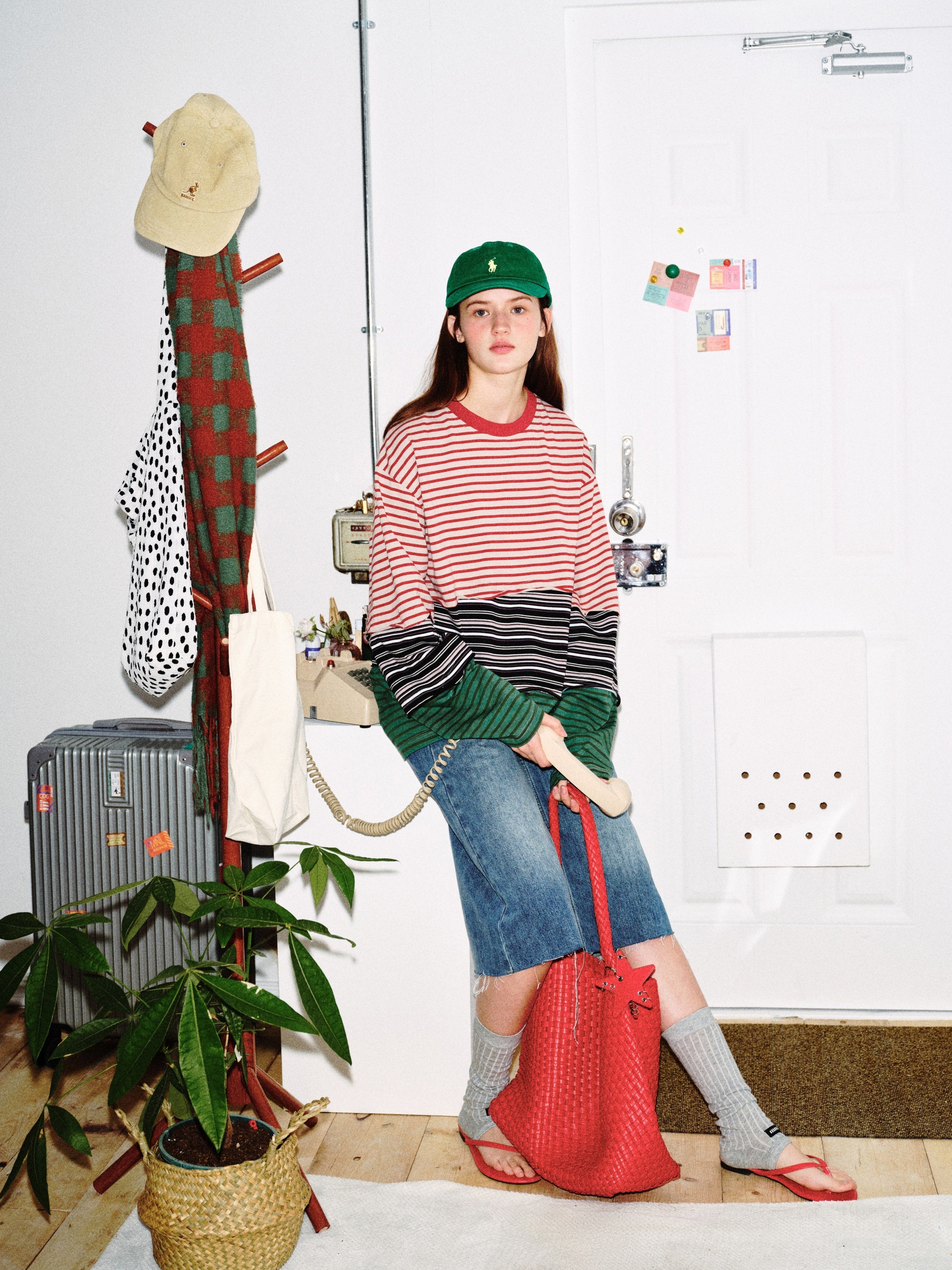 CapCabin Striped Long Sleeve Tee