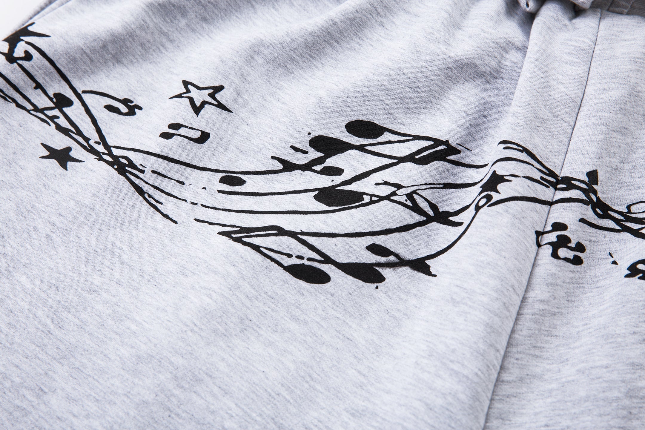 CapCabin Music Graphic Wide-Leg Sweatpants