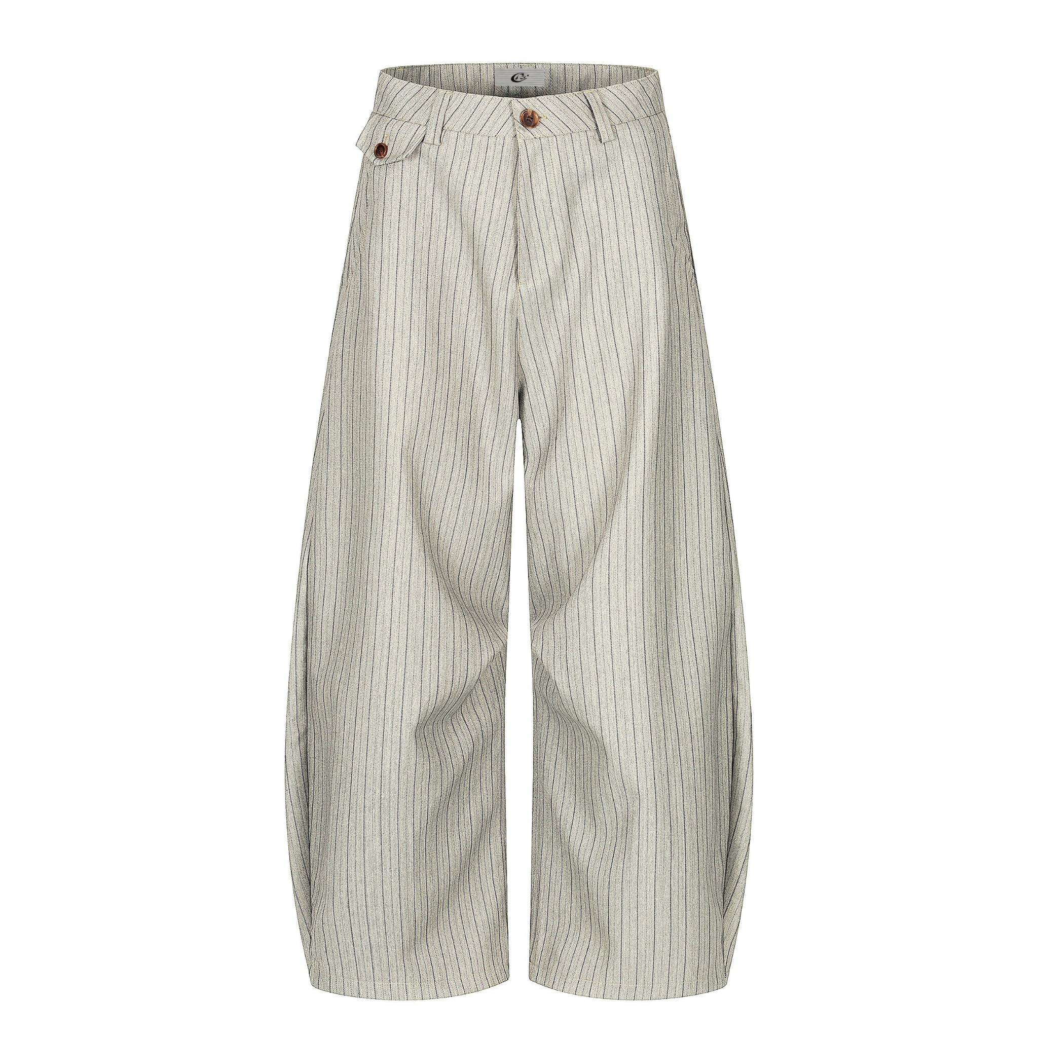 CapCabin Vintage Stripe Barrel Trousers
