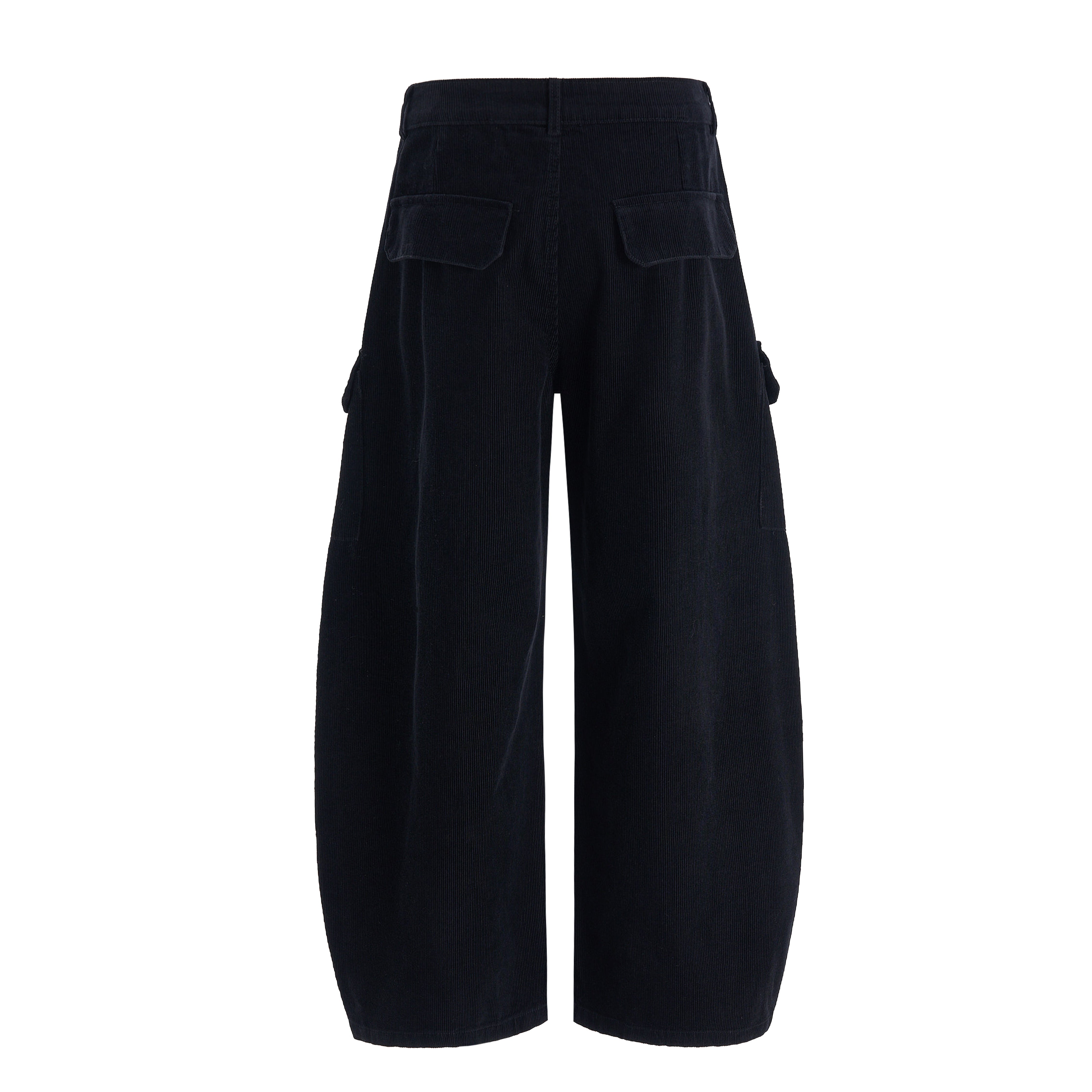 CapCabin Corduroy Cargo Wide-Leg Pants