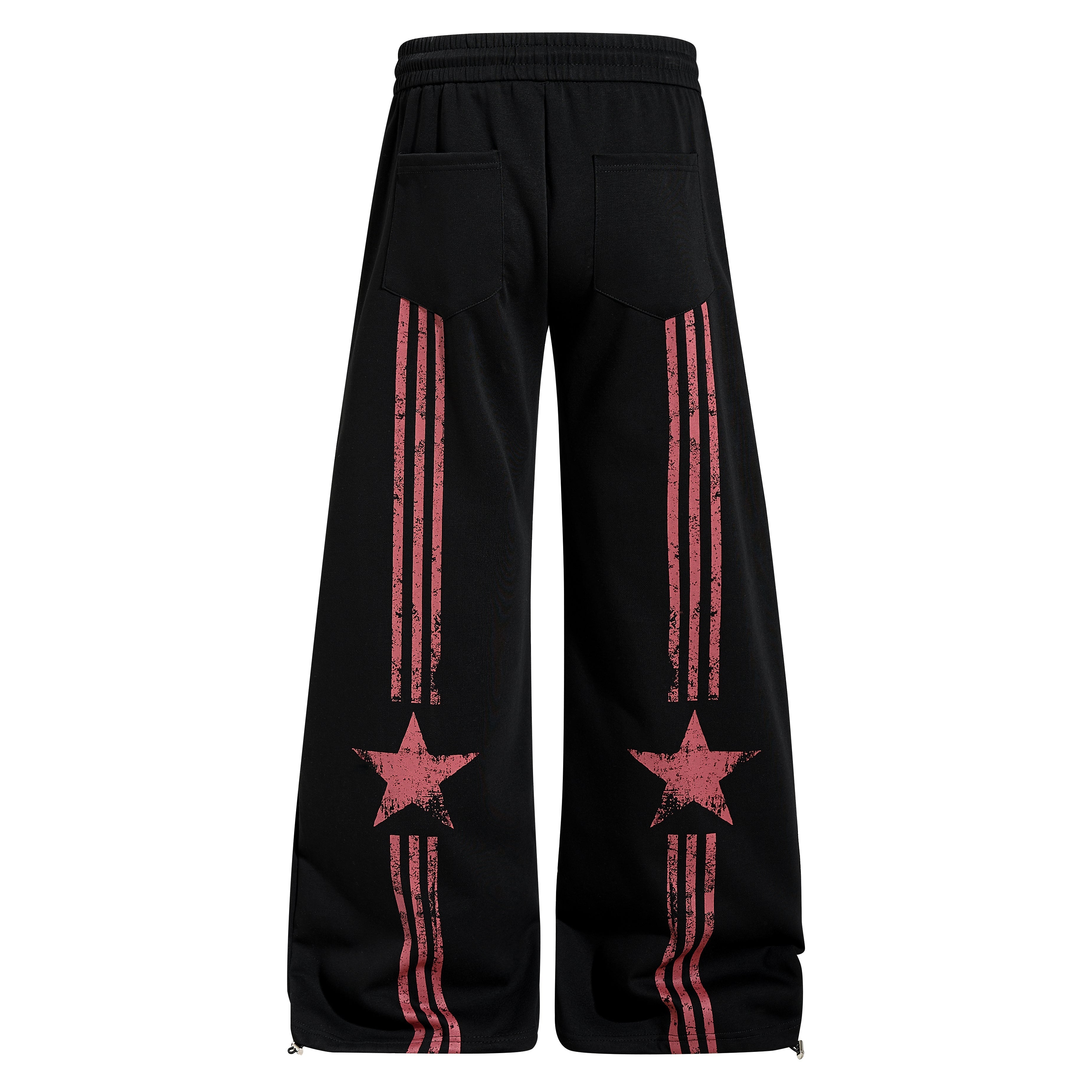 CapCabin Vintage Star Wide-Leg Sweatpants