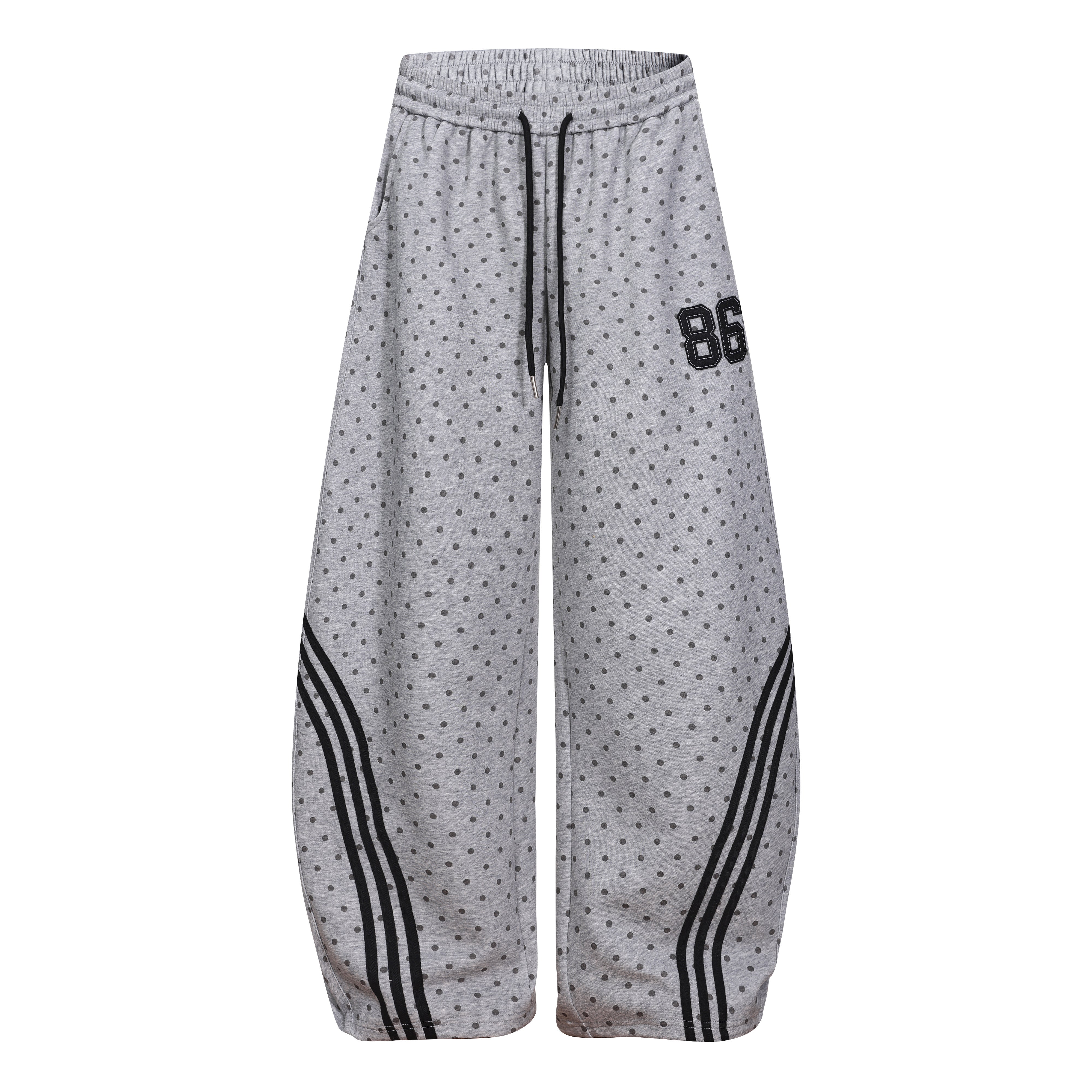 CapCabin Polka Dot Wide-Leg Sweatpants