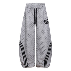 CapCabin Polka Dot Wide-Leg Sweatpants