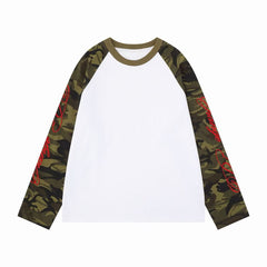CapCabin Camo Sleeve Raglan Long Sleeve Tee