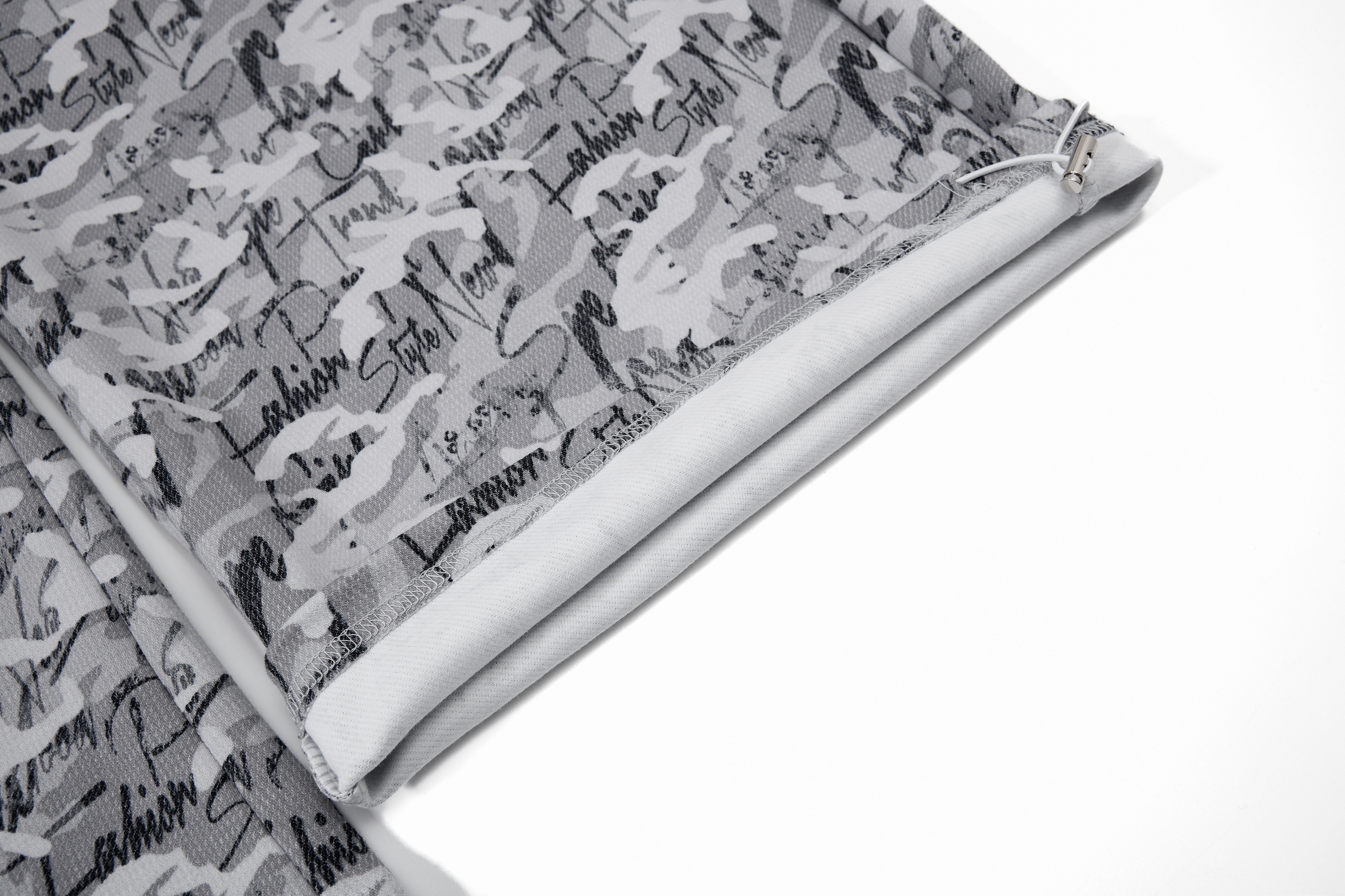CapCabin Camo Script Wide-Leg Pants
