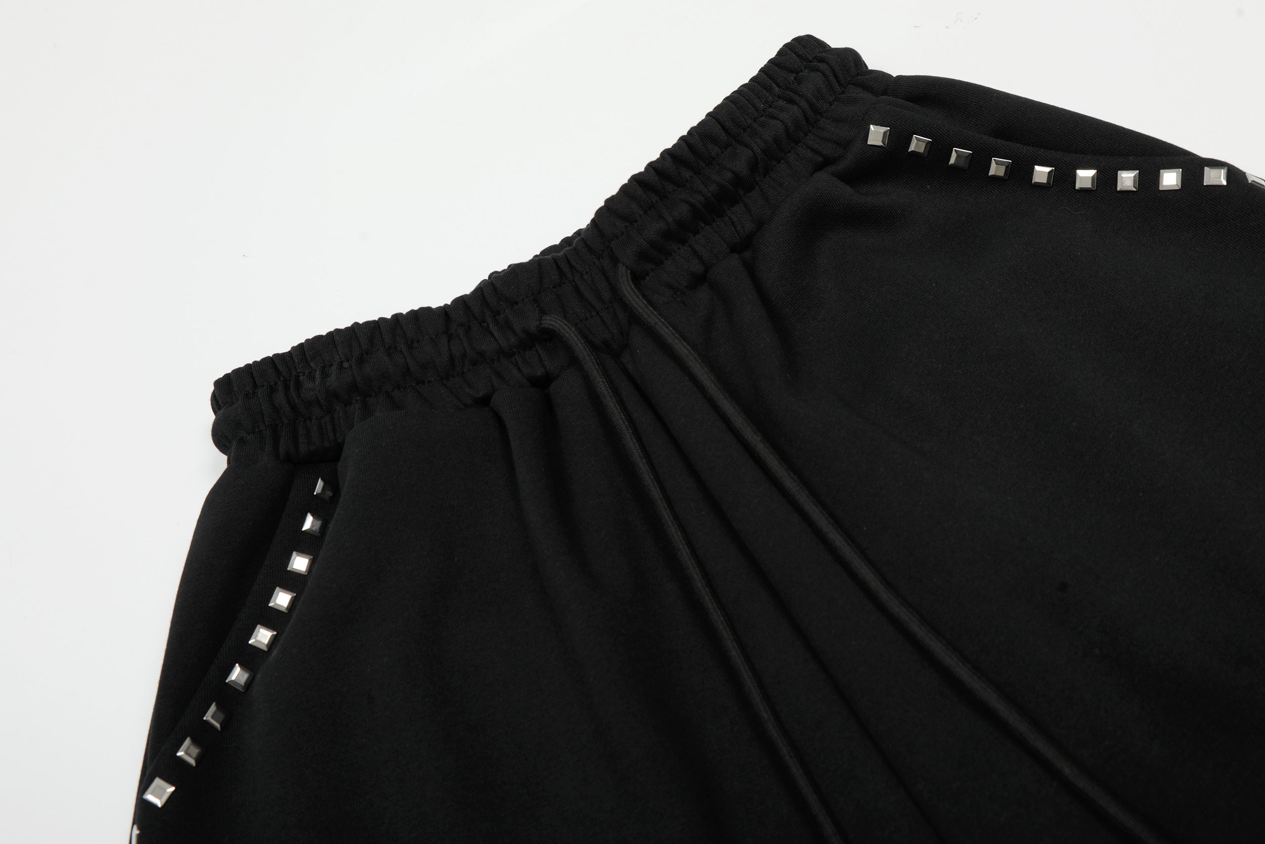 CapCabin Studded Cross Wide-Leg Sweatpants