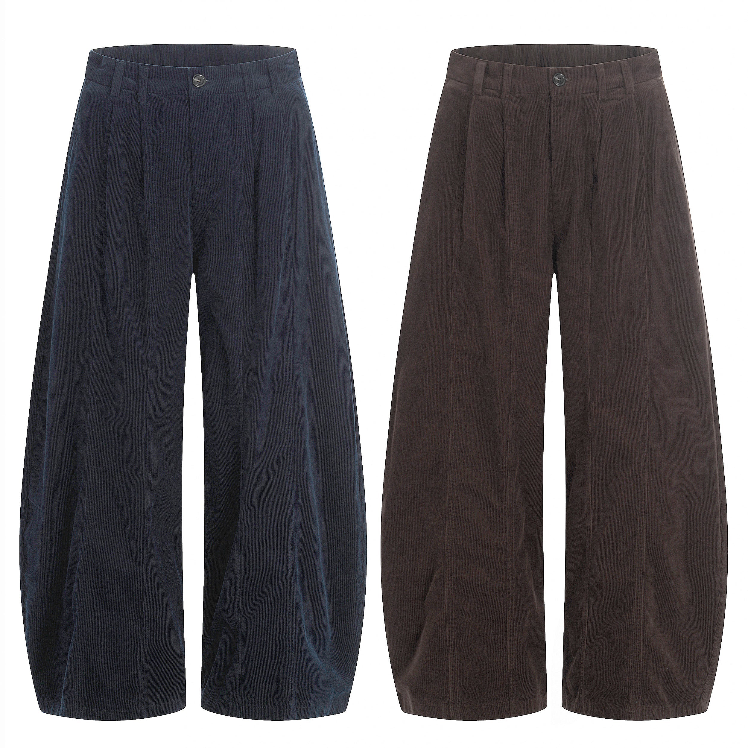 CapCabin Wide-Leg Corduroy Pants