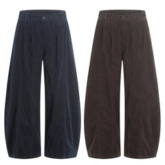 CapCabin Wide-Leg Corduroy Pants
