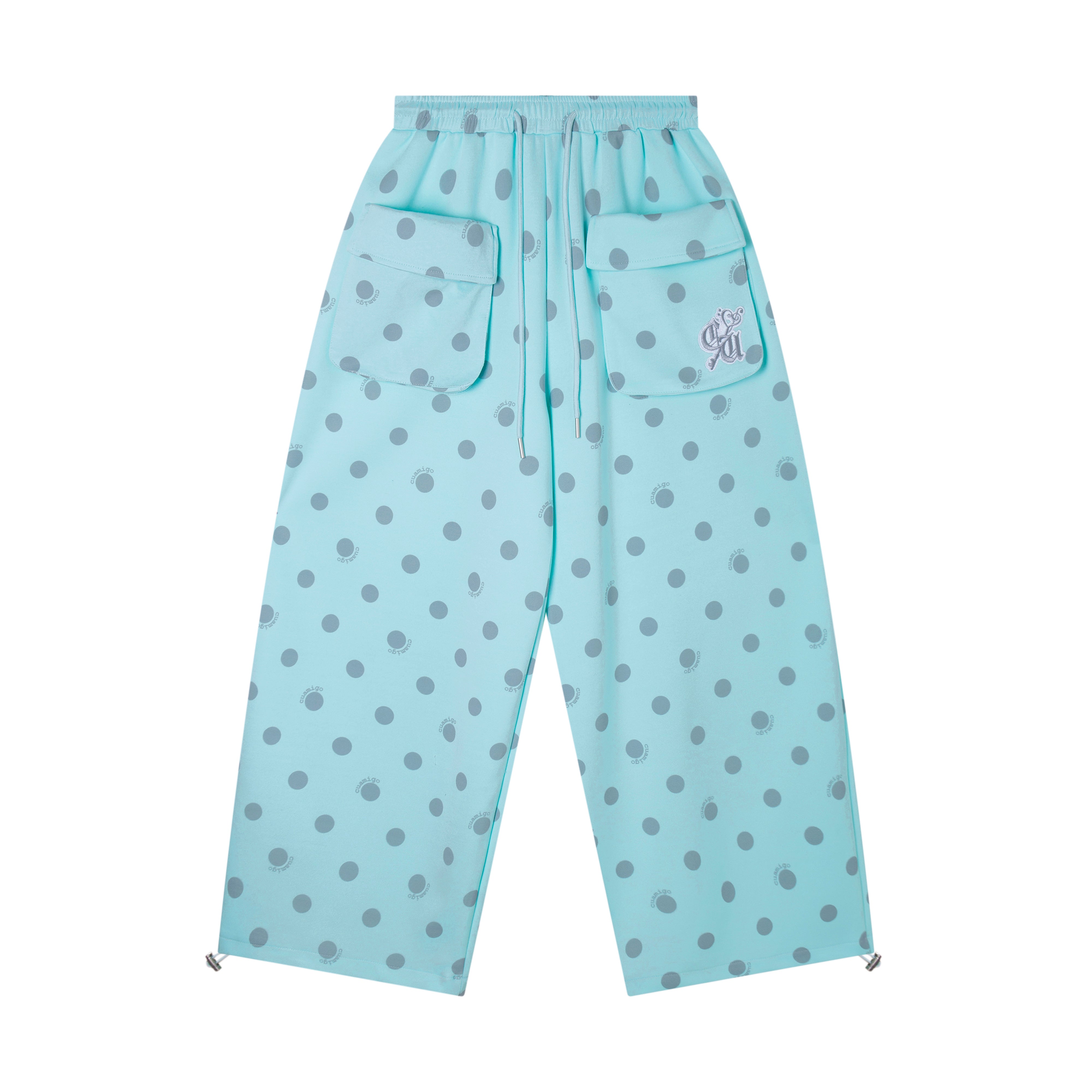 CapCabin “Polka Cargo” Wide-Leg Pants