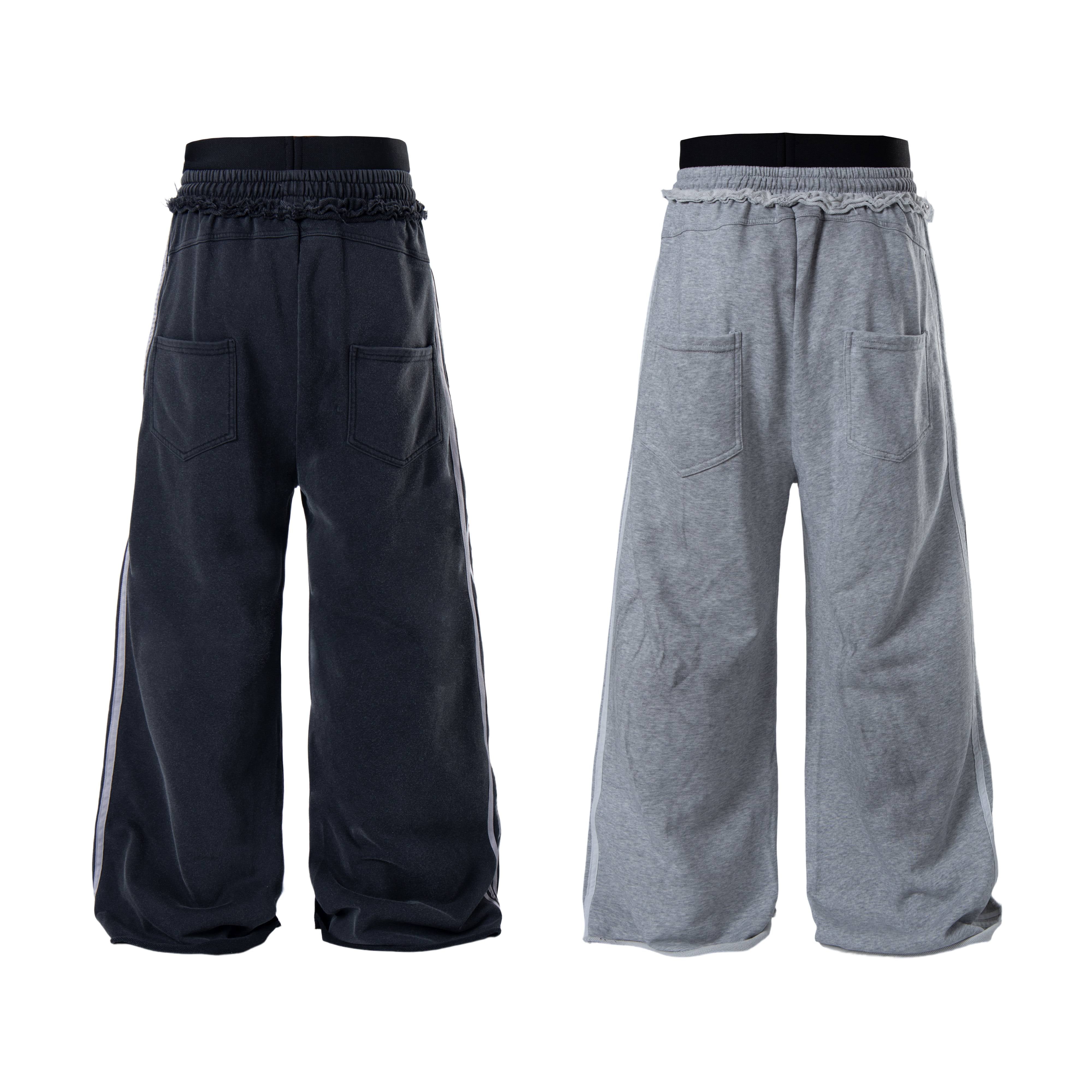 CapCabin Script Graffiti Wide-Leg Sweatpants