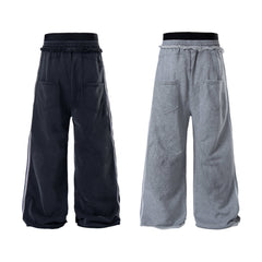 CapCabin Script Graffiti Wide-Leg Sweatpants