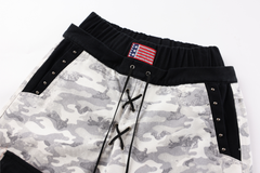 CapCabin Camo Patchwork Cargo Curved Pants