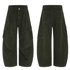 CapCabin Corduroy Utility Wide-Leg Pants