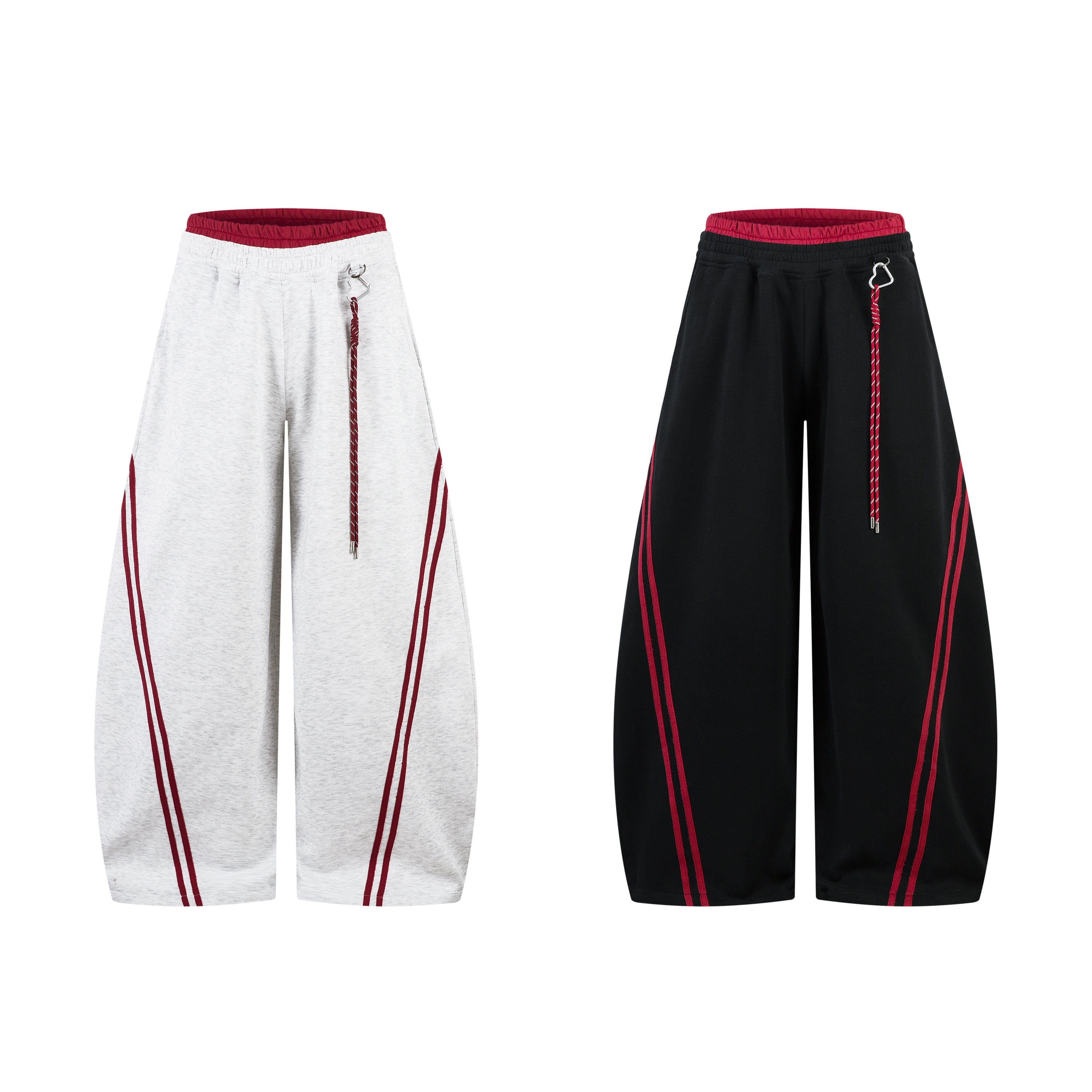 CapCabin Double Stripe Barrel Sweatpants
