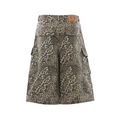 CapCabin “Leopard Cargo Shorts”