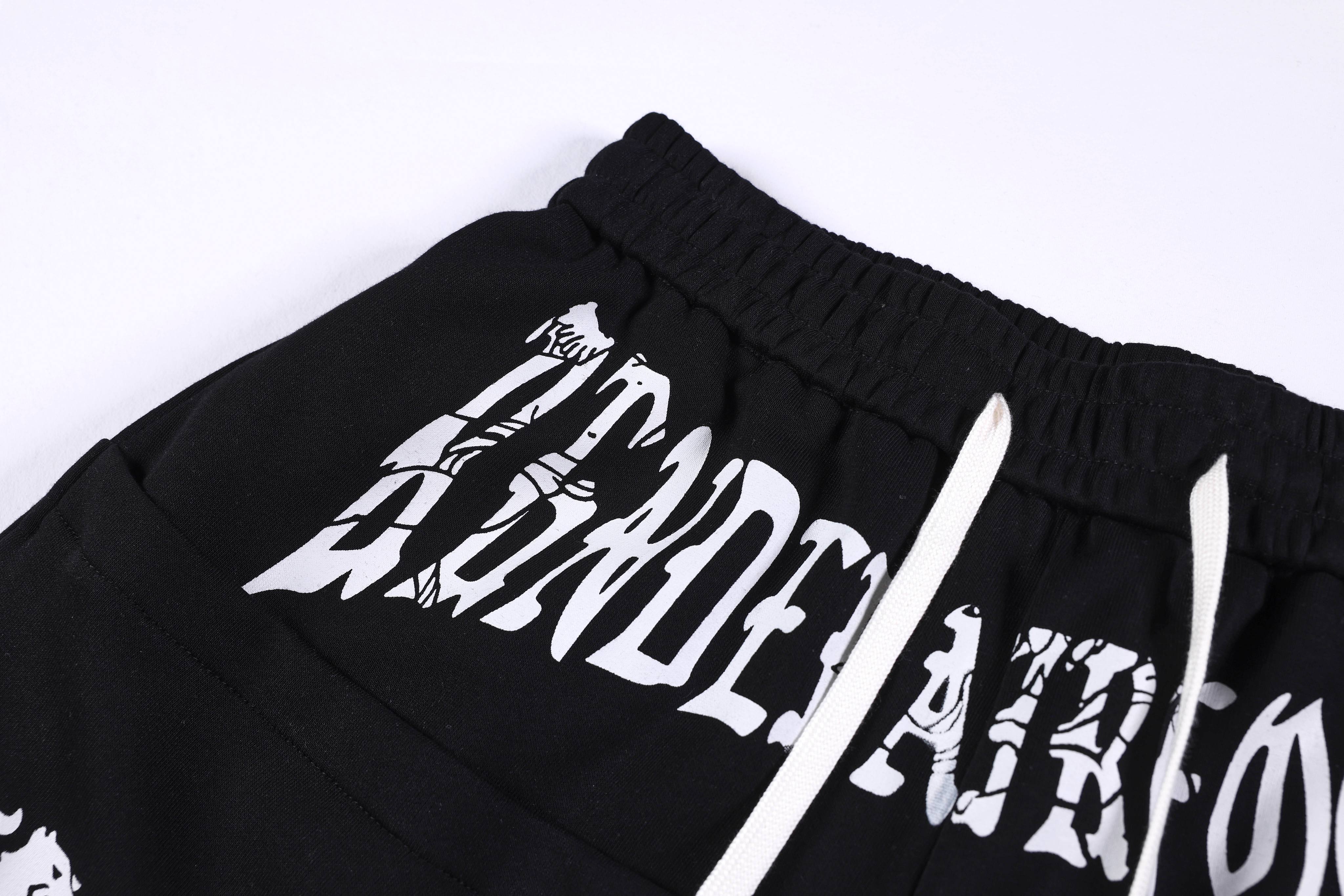 CapCabin Gothic Script Wide-Leg Pants