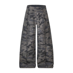 CapCabin Dark Camo Wide-Leg Pants