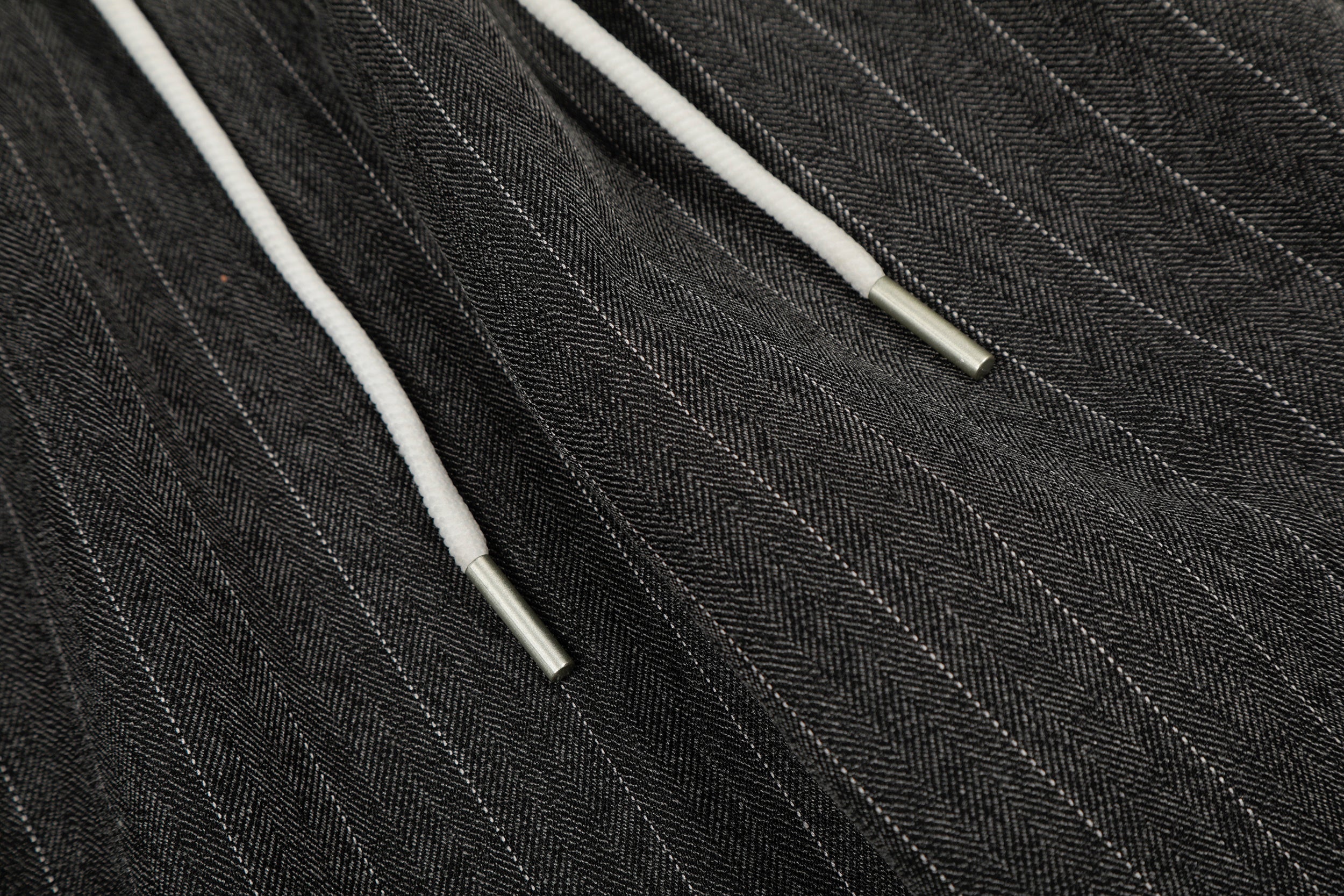 CapCabin Pinstripe Wide-Leg Track Pants