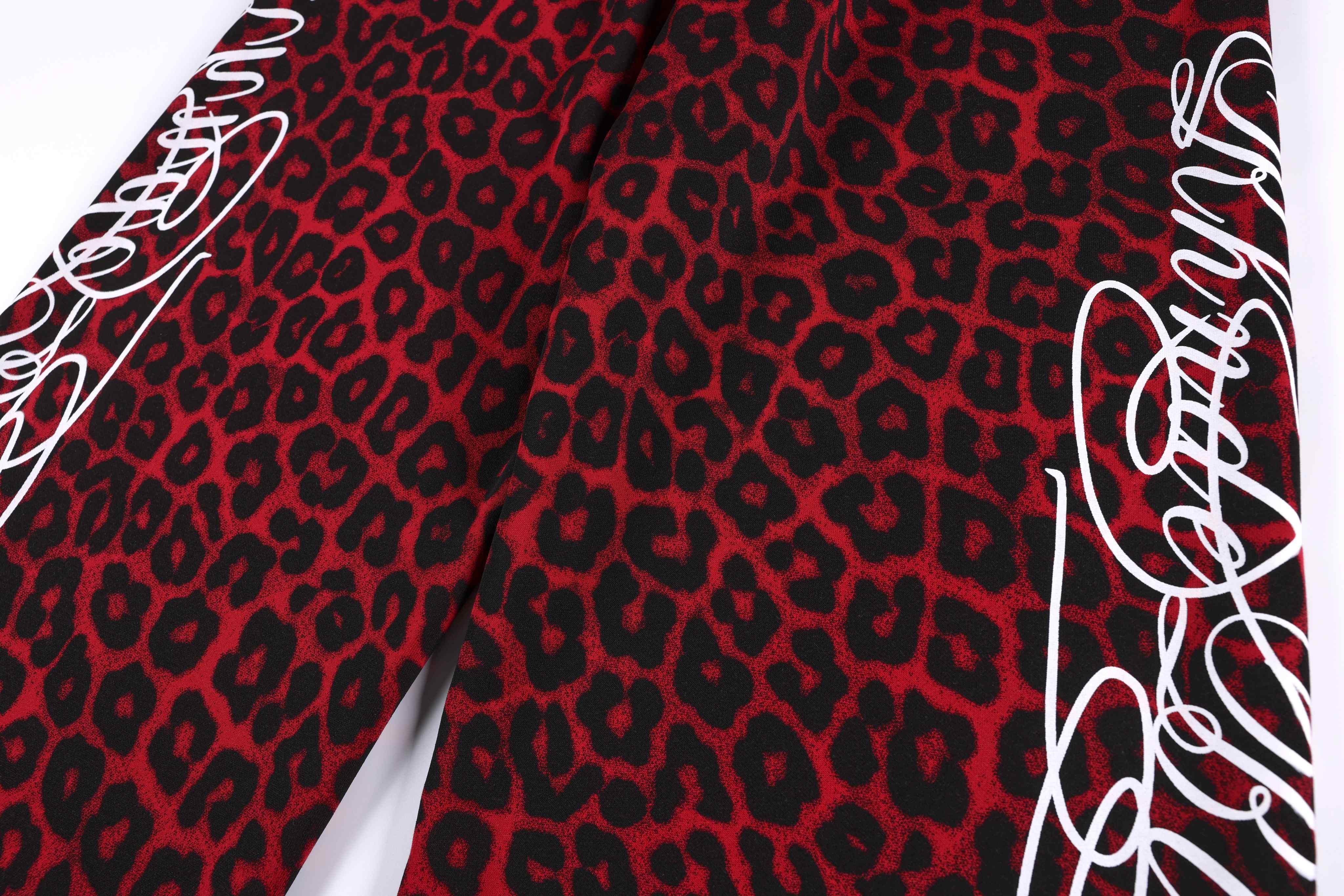 CapCabin Leopard Panel Sweatpants