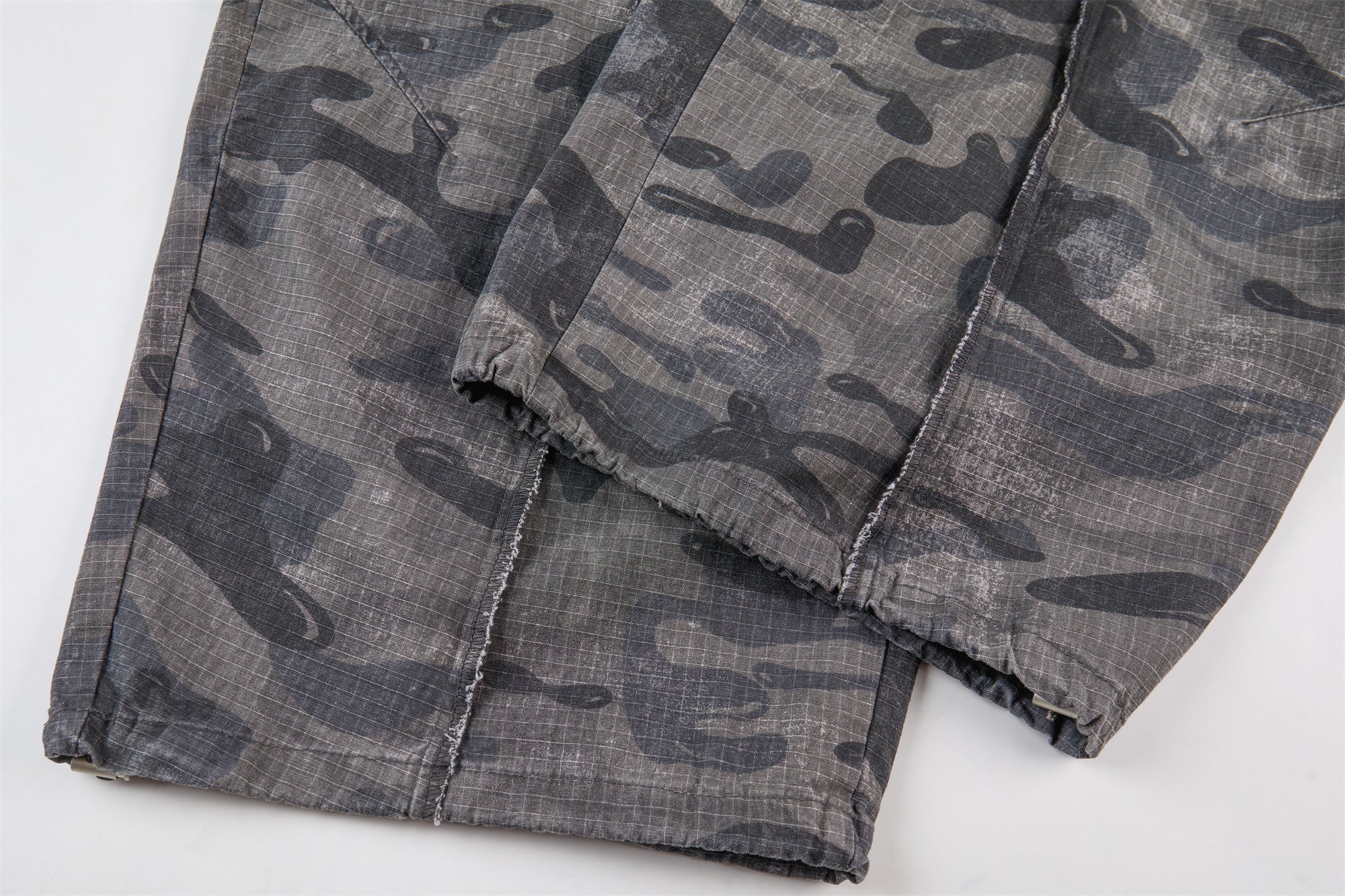 CapCabin Dark Camo Wide-Leg Pants