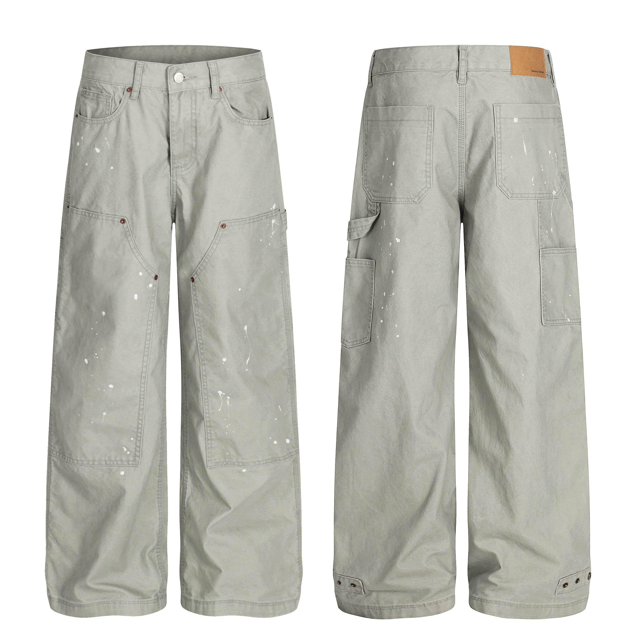 CapCabin Paint-Splatter Utility Work Pants