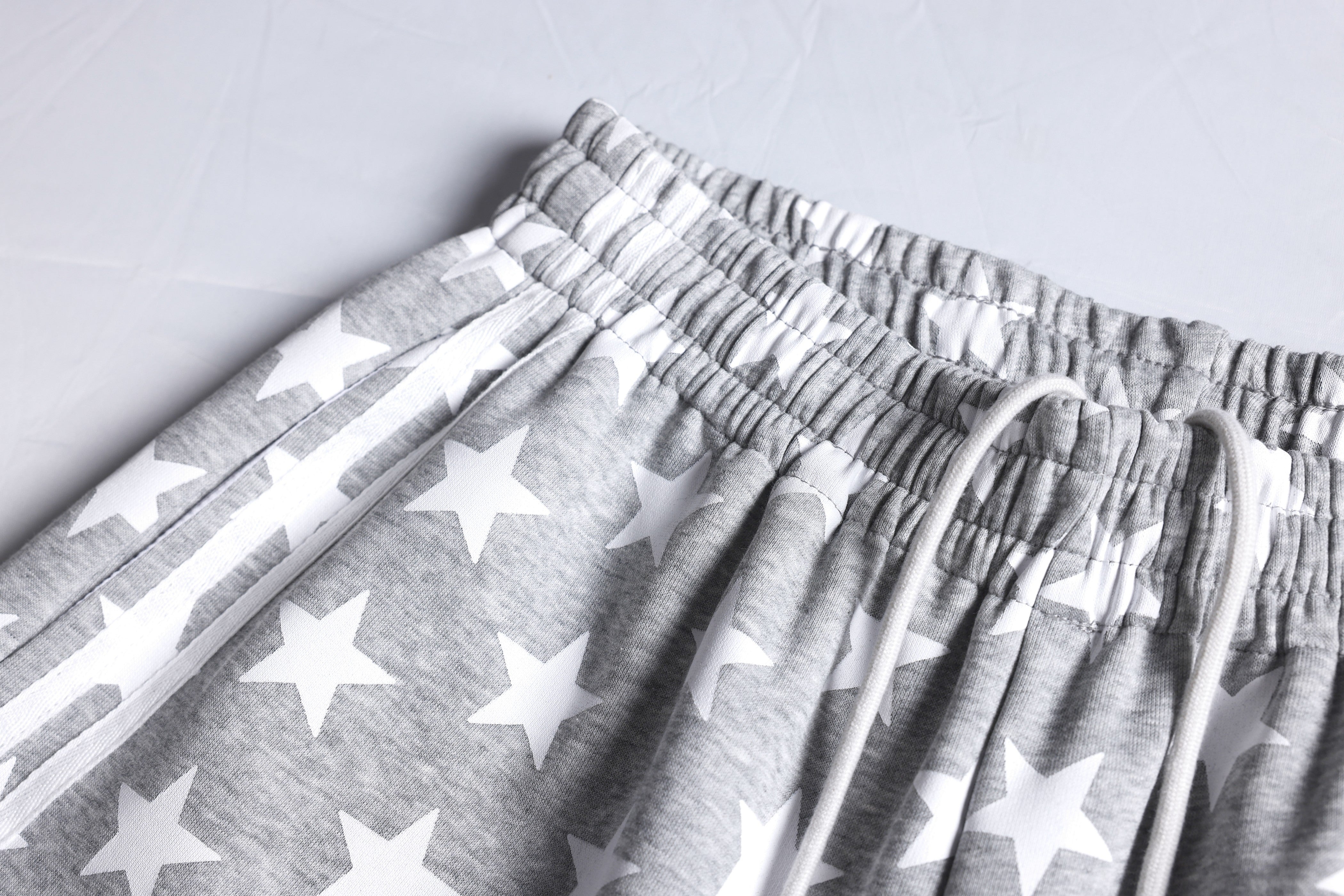 CapCabin Star Print Wide-Leg Sweatpants