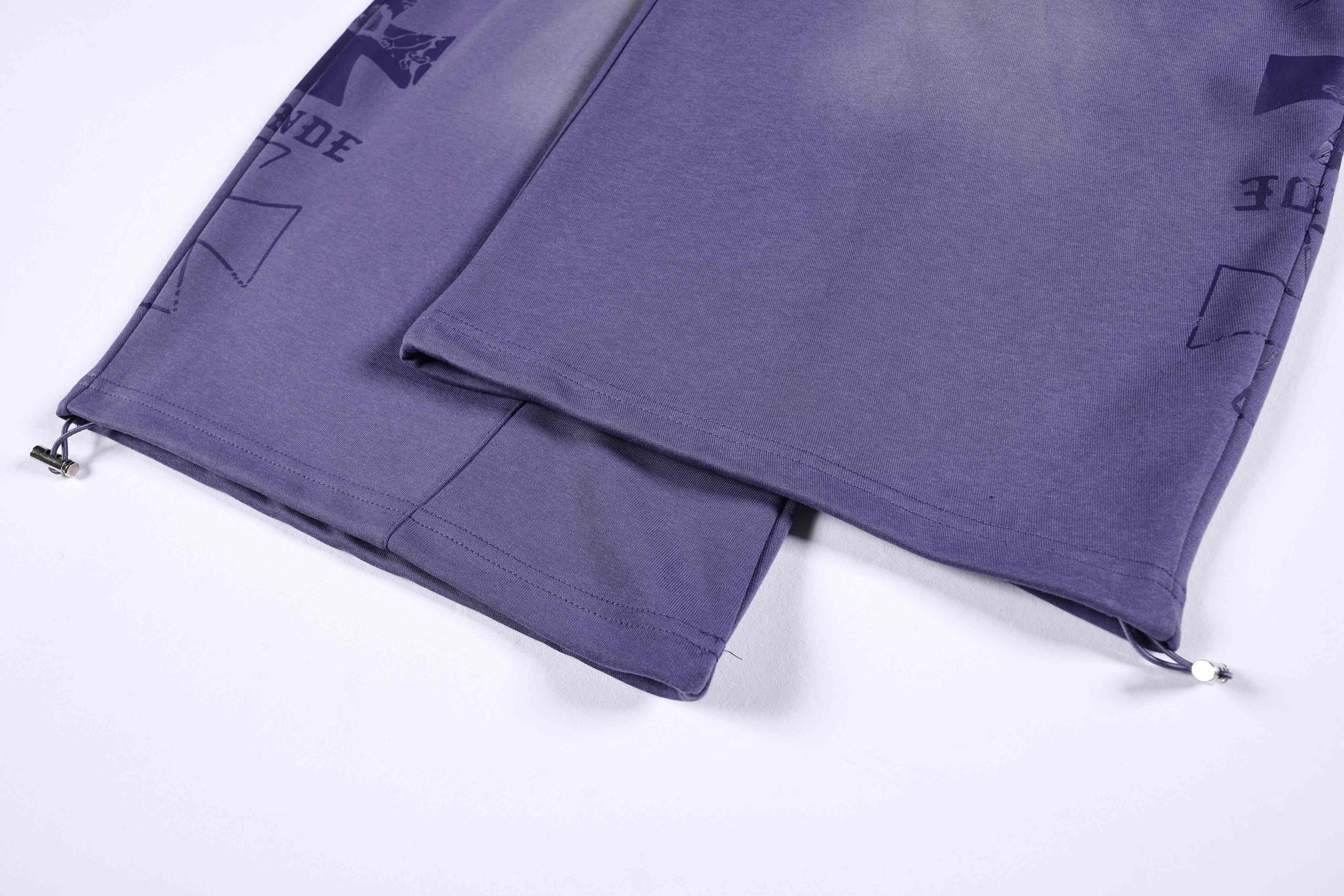 CapCabin Gothic Script Wide-Leg Pants