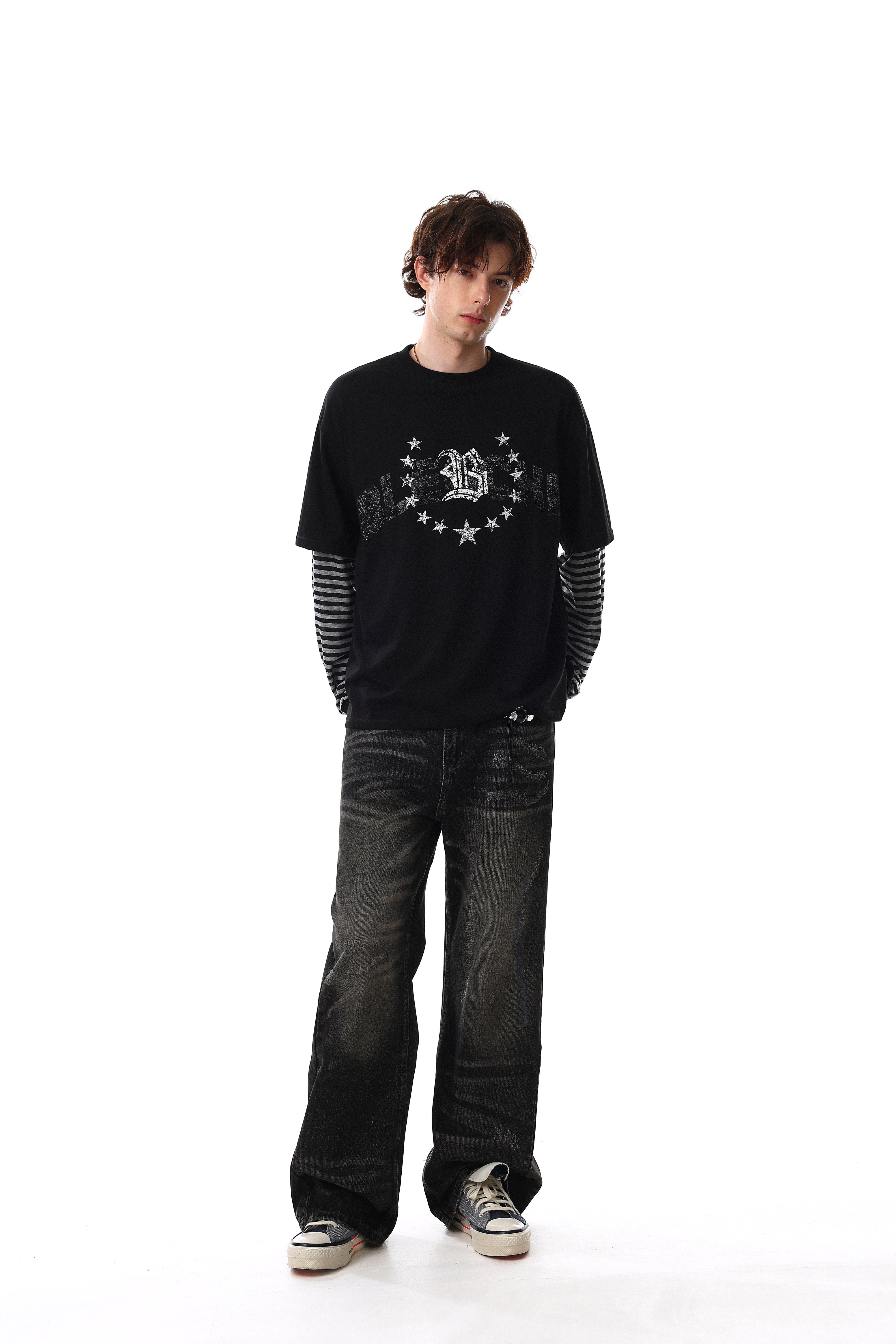 CapCabin Layered Graphic Long Sleeve Tee