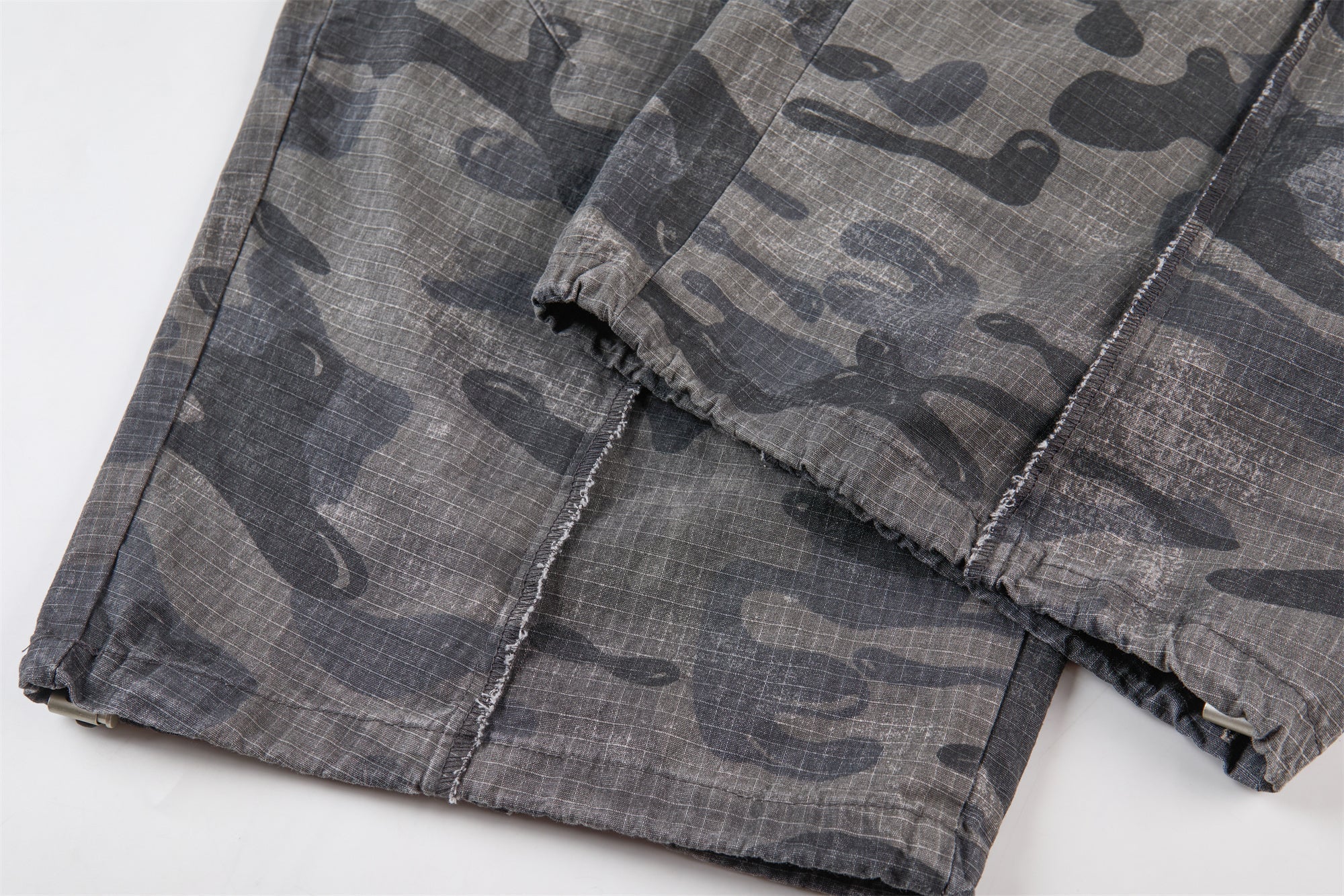 CapCabin Dark Camo Wide-Leg Pants