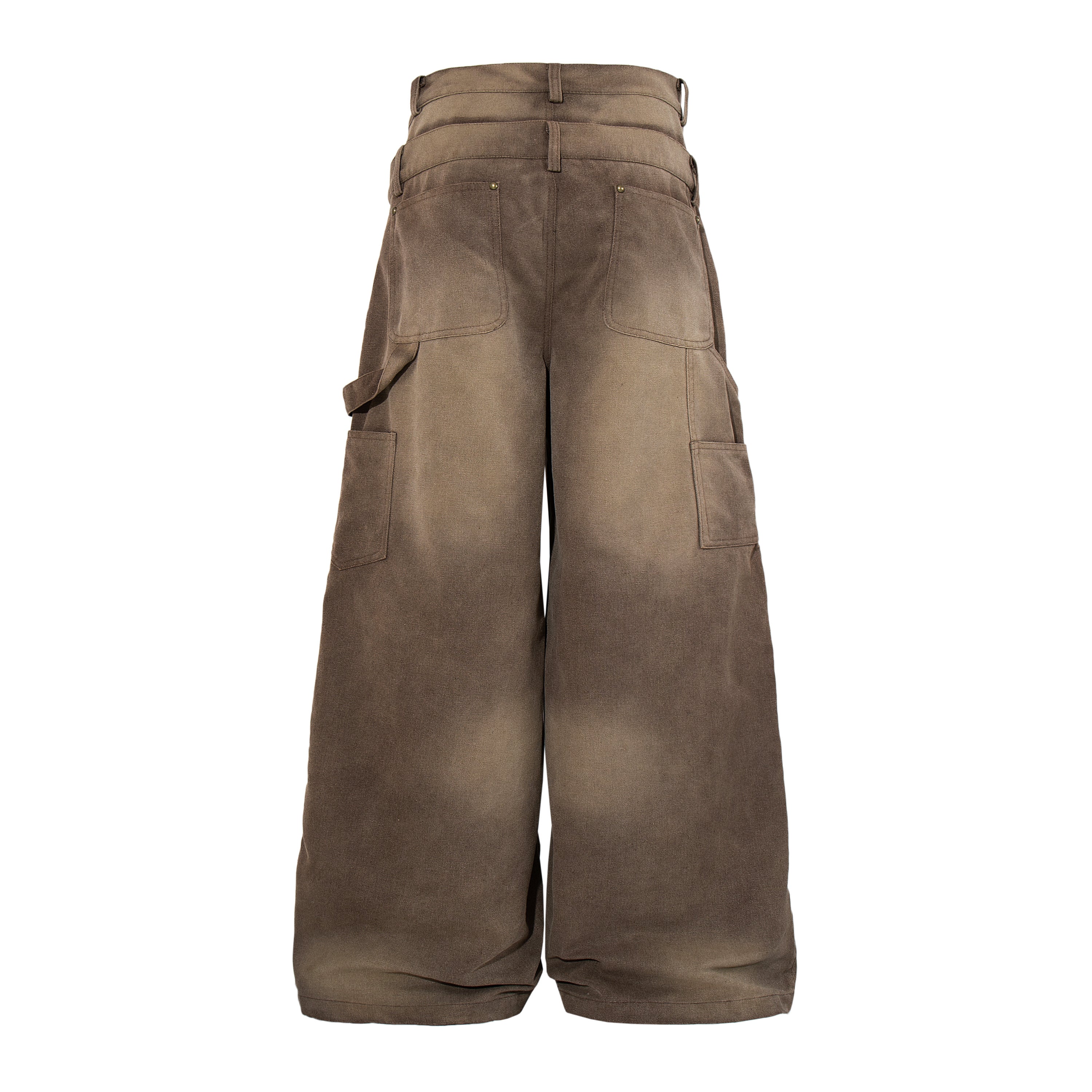CapCabin Vintage Utility Wide-Leg Pants
