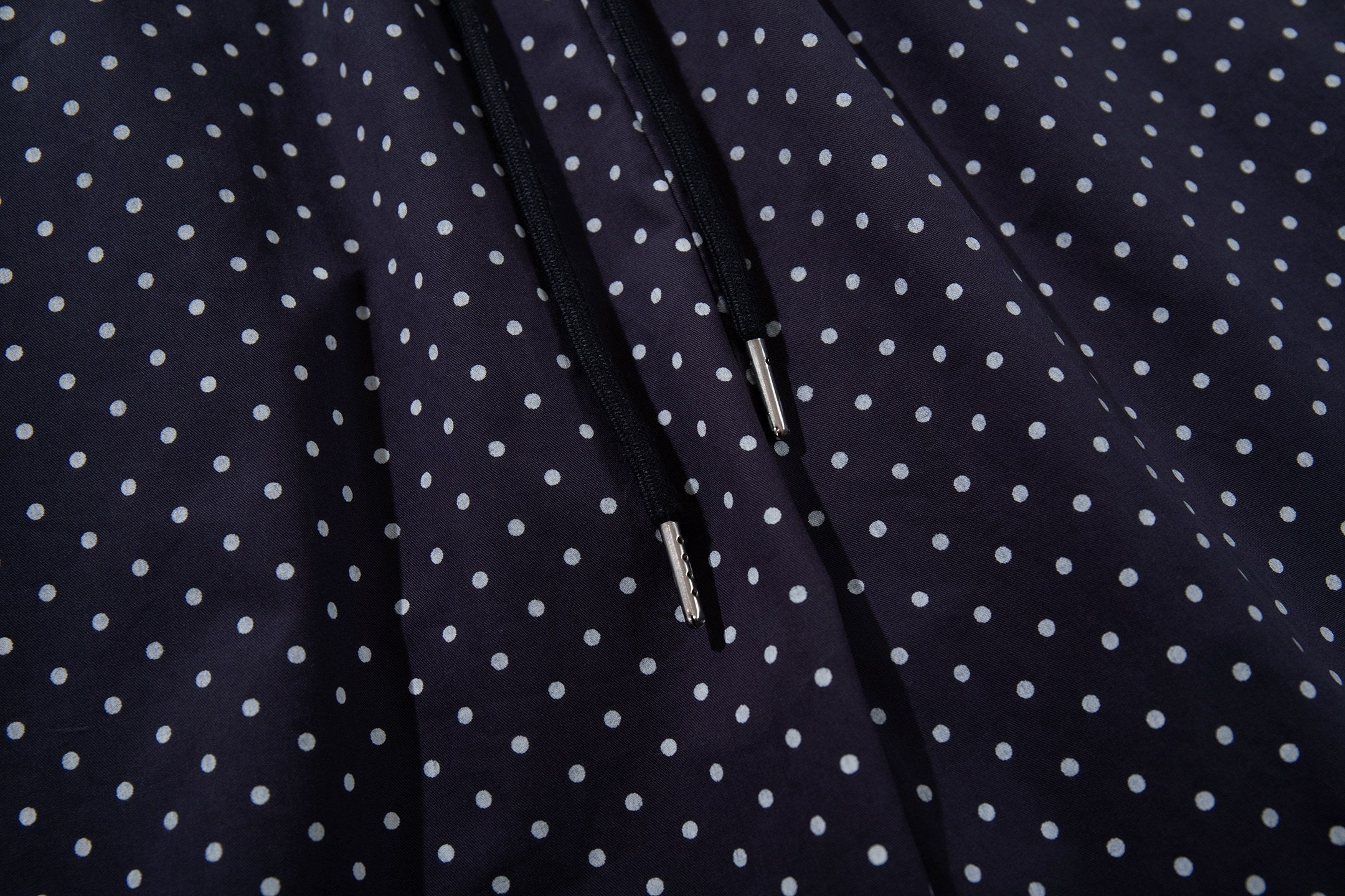 CapCabin “Polka Mesh Wide-Leg Pants”