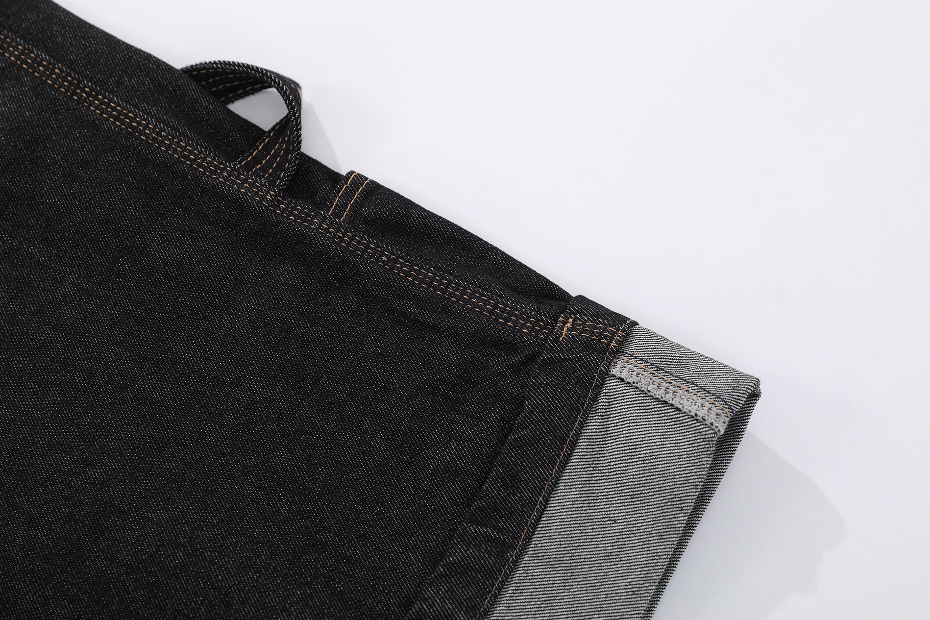 CapCabin “Raw Edge Denim Cargo Shorts”